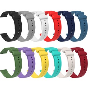 Bracelet de <span class=keywords><strong>montre</strong></span> universel en silicone de 18 mm, 20 mm, 22 mm pour <span class=keywords><strong>Garmin</strong></span> <span class=keywords><strong>Venu</strong></span> 2/2S/<span class=keywords><strong>sq</strong></span>, Samsung Galaxy Watch 3, Huawei Watch 2 - Product Image 1