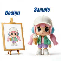 Figurine personnalisée de femme/fille, jouet figurine d'action, figurine décorative, artisanat en PVC avec fonction NFC pour lecteur de musique, fabrication en usine