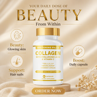 Complément Alimentaire OEM à Marque Blanche : Capsules de Collagène Peptides, Acide Hyaluronique et Vitamine C pour le Bien-être Féminin (Export)