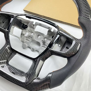 พวงมาลัยรถพรีเมี่ยม, สำหรับรถ Ford Raptor F150มัสแตง M5 M2โฟกัส X5 X6หนังคาร์บอนไฟเบอร์สไตล์สปอร์ตอัพเกรด - Product Image 3