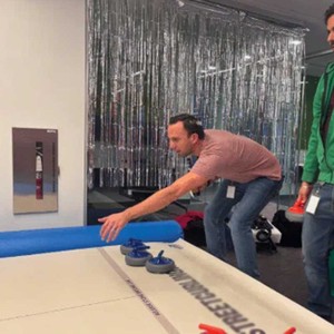 Pista de Curling Inflable para Interiores y Exteriores, Juego de Curling, Pista de Hielo Móvil, Tapete Deportivo para Eventos, Entrenamiento, Área de Juegos Interior - Product Image 3