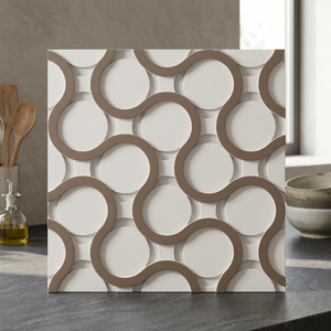 Carreaux de porcelaine imprimés en 3D modernes 400x400mm pour cuisine salle de bain douche murs sols isolation thermique fabriqués en Chine 40x40cm - Product Image 3