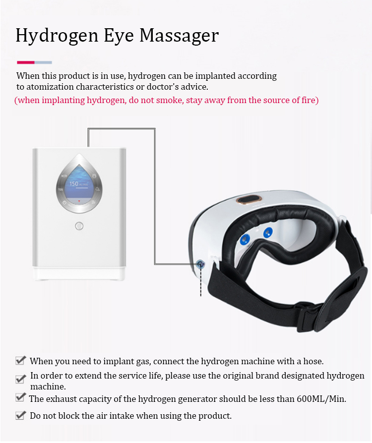 Cawolo new technology portable hydrogen eye massager with heat compression
