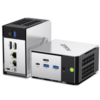 Workstation Win 11 Pro Gaming Mini PC AMD R5 Pro 6650H Mini PC 6-core 12-thread 16GB LPDDR5 1TB SSD Mini Host Desktop Portabel