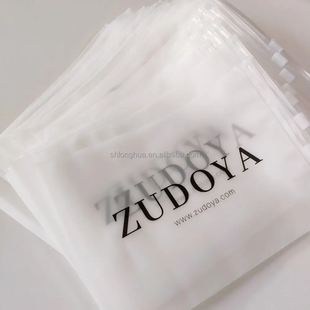 Resealable Custom Seal T Shirt Zip Plastic Packaging Zipper Sachet Emballage Lingerie Mylar Clothing Underwear Bags