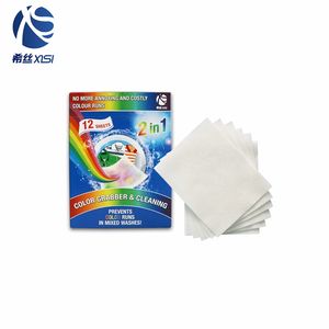 Anti-bacteriana no tejida desechable evitar la transferencia de tejido color grabber hojas de tela para lavar <span class=keywords><strong>2</strong></span> en 1 - Product Image 4