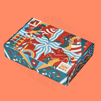 Fabrication en usine, emballage personnalisé en carton ondulé EU PPWR, boîte d'expédition avec logo, boîte de courrier noire