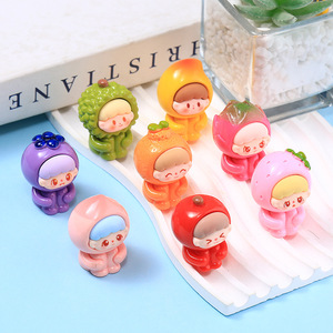 Promotion nouveau 3D dessin animé Fruits résine Cub bijoux à bricoler soi-même accessoires matériel breloques décoration pour enfants jouets - Product Image 4
