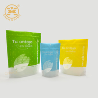 Sacs de farine de maïs en plastique, sac d'emballage alimentaire de farine de maïs/manioc/blé avec fermeture éclair