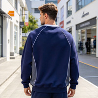 T-shirt personnalisé pour homme, style hip-hop, manches longues, col en V, en coton épais, coupe oversize, imprimé automne, grande taille, doublure confortable