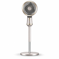 Ventilateur sur pied électrique silencieux à 8 vitesses avec minuterie 12H, télécommande, affichage LED et oscillation pour la maison