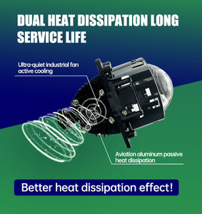 Fábrica al por mayor 3,0 pulgadas Bi Led proyector faros 6000K 12V Led Chips faros lente para coche luz Retrofit - Product Image 5