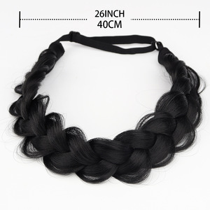 HB40069 Twist Braid Custom Wide Edge <strong>Headband</strong> Fashion <strong>Black</strong> <strong>White</strong> Girl Hair Accessories Brown Large Korea Simple Sweet Hair Tie - Product Image 6