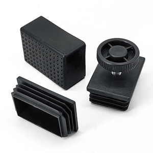 <b>Square</b> Plug 40x60mm Plastic End Cap For Furniture Pipe Connector Durable Foot Pad Support - Product Image 1