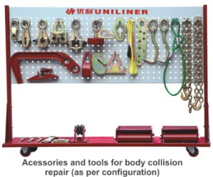 Máy sửa chữa khung xe Uniliner UL-288EL, thiết bị làm thẳng khung gầm, thiết bị sửa chữa thân xe, dụng cụ kéo lõm - Product Image 5
