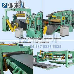 KINGREAL Genaues Schneiden auf Länge Linie Verzinkter Stahl Weißblech spule Auf Länge geschnittene Linie Metallplatte Blaking Line Scher maschine - Product Image 2