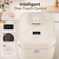 Cuiseur à riz électrique à induction 5L, faible teneur en sucre, nouveau modèle 2026, avec pot intérieur antiadhésif, minuterie intelligente préprogrammée, vapeur et multifonction