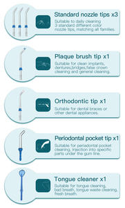 Large Capacity 600ml Professional Oral Irrigator 10 Modes 7 Jet Tips <strong>Water</strong> <strong>Flosser</strong> <strong>Water</strong> Pick Dental Oral Irrigator - Product Image 4