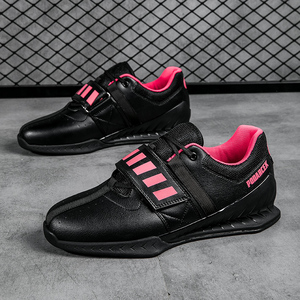 Zapatillas de levantamiento de pesas de alta calidad para hombre, con logo personalizado, para culturismo, powerlifting, gimnasio, sentadillas y peso muerto, de PU. - Product Image 2