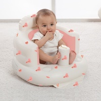 Chaise d'apprentissage et de repas gonflable multifonctionnelle pour bébé, grande capacité, en PVC blanc, portable, pour salon, cuisine, salle de bain
