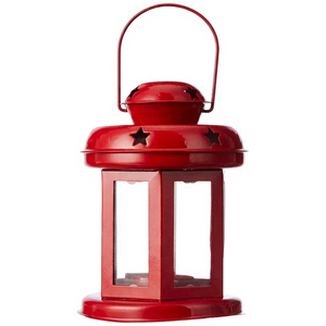 Star <b>Light</b> Decorative Metal Lantern Indoor <b>Outdoor</b> <b>Hanging</b> Star Shape Candle Holder for Home Garden Patio Balcony Wedding Party - Product Image 1