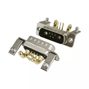 Connecteur D-SUB mâle à angle droit haute puissance 7W2, type DIP, avec courant nominal de 10A pour PCB - Product Image 2