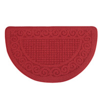 Tapis de porte rectangulaire d'intérieur, écologique, imperméable, antidérapant, lavable en machine, style nordique, noir, 43x63cm, pour la maison et la salle de bain