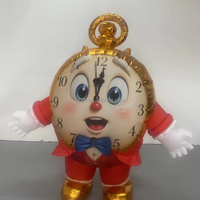 Mascotte gonflable personnalisée de personnage de dessin animé, modèle Pocket Clock Doll, pour activité sur le thème d'Alice, spectacle de fête foraine