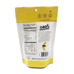 Custom Hersluitbaar Voedsel Plastic Zak Pakket Pouch Voor Droge Banaan Chip Droog Fruit Pakket Zakjes