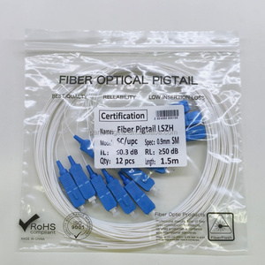 Pigtail de Fibra Óptica Monomodo SC/UPC de 12 Núcleos con Baja Pérdida de Inserción, LSZH, 0.9mm, 1.5M, Varios Colores Opcionales para Empalmes FTTH ODF - Product Image 6