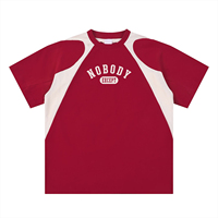 T-shirt personnalisé couleur noire en coton épais, coupe oversize, avec logo imprimé