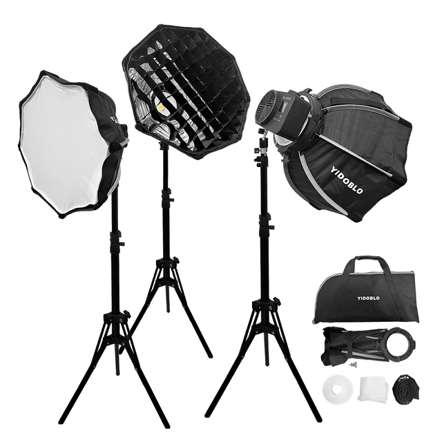 Convenient Carry 100w Portable Pocket Continuous Cinema Cob ZC-100BI Studio Light for Video Floor Standing Dimmable Selfie Lamp