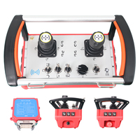 Kit de Transmisor y Receptor de Radiocontrol Profesional de 6 Ejes con Dos Joysticks de 3 Ejes para Maquinaria Hidráulica Pesada