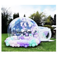 Dôme à bulles gonflable géant blanc en PVC durable et imperméable, avec structure en fibre de verre, pour fêtes et événements en extérieur toutes saisons