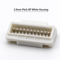 Kabel Adaptor Angitu Full White PVC 24AWG GPU PH2.0 4Pin ke 1x/2x Kipas CPU PWM 10cm Berlapis Timah Tembaga untuk Kartu Grafis Komputer