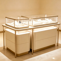 Maßgefertigte Schmuck-Vitrine Hochglanz LED-Beleuchtung Glasvitrine für den Kommerziellen Einzelhandel