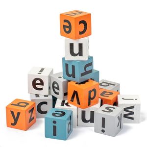 Jeu d'association de lettres ABC pour la maternelle avec blocs en bois et cartes flash éducatives de mots fréquents - Product Image 6