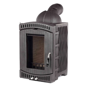 Poêle à bois encastré en fonte de style européen, norme européenne, avec doublure en vermiculite - Product Image 1