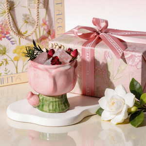 Pink Tulip Crystal Reed Diffuser Gift Set Dried Flower No Fire Aromatherapy <b>Essential</b> Oil Bedroom Decor Birthday Gift - Product Image 3