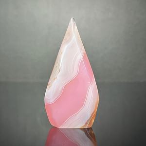 Vente en gros de pierres de cristal d'agate rose de qualité supérieure, en forme de larme, de guérison naturelle, polies, pour la décoration intérieure unique et les cadeaux de vacances - Product Image 3