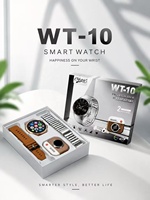 Reloj Inteligente Unisex WT10 Redondo con Auriculares TWS Integrados, Correas Dobles, Más de 100 Modos Deportivos, Monitoreo de Salud, Respuesta y Videollamadas