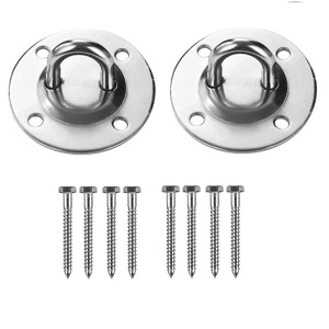 Eda Yoga Circular Mounting Plate With <b>Spring</b> Hook Set For Ceiling Fitness Equipment - Product Image 3