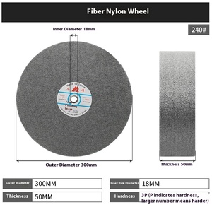 Discos de Desbaste de <span class=keywords><strong>Nylon</strong></span> 150/200/250/300, Abrasivos Industriales, Construcción Sin Soldadura, para Pulir y Desbastar Metal - Product Image 5