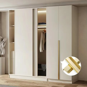 Nuovo Design porta scorrevole lacca di legno moderno bianco semplice <span class=keywords><strong>armadio</strong></span> domestico <span class=keywords><strong>dimensioni</strong></span> personalizzate - Product Image 3