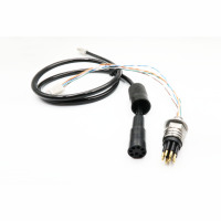 Connecteur sous-marin en acier inoxydable Ethernet 8 broches étanche IP69 Connecteur 2A classé pour la transmission de signal réseau sous-marin