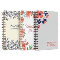 Carnet de Gratitude et Planificateur A5 de Haute Qualité, Papier Spirale, Impression Personnalisée, École 2025, Couverture Rigide Dorée pour Fille, OEM ODM