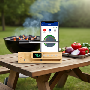 Termómetro para Carne de Barbacoa SUS304 de Grado Alimenticio, Bluetooth 5.2, Distancia de Transmisión de 700 Pies, 24H, 1000mAh - Product Image 2