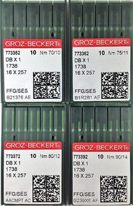 Aiguilles à pointe ronde pour machine à coudre industrielle Groz Beckert, aiguilles pour machine à coudre DB1 Dbx1 - Product Image 6