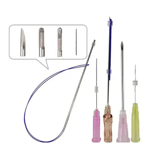 PDO thread lift Ultra V line 19g COG 3D 4D 6D W / L Blunt Cannula 360 barb molded pdo cog 4d thread for lifting face and body