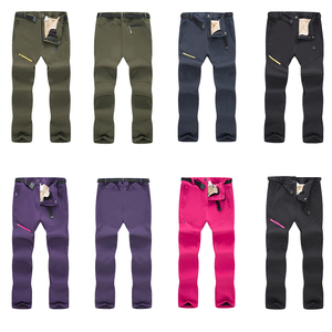 Pantalones de <span class=keywords><strong>Senderismo</strong></span> para Hombre y <span class=keywords><strong>Mujer</strong></span>, Ligeros, de Cintura Media, de Secado Rápido, Transpirables, con Forro <span class=keywords><strong>Desmontable</strong></span> de Lana de Cordero Gruesa - Product Image 2